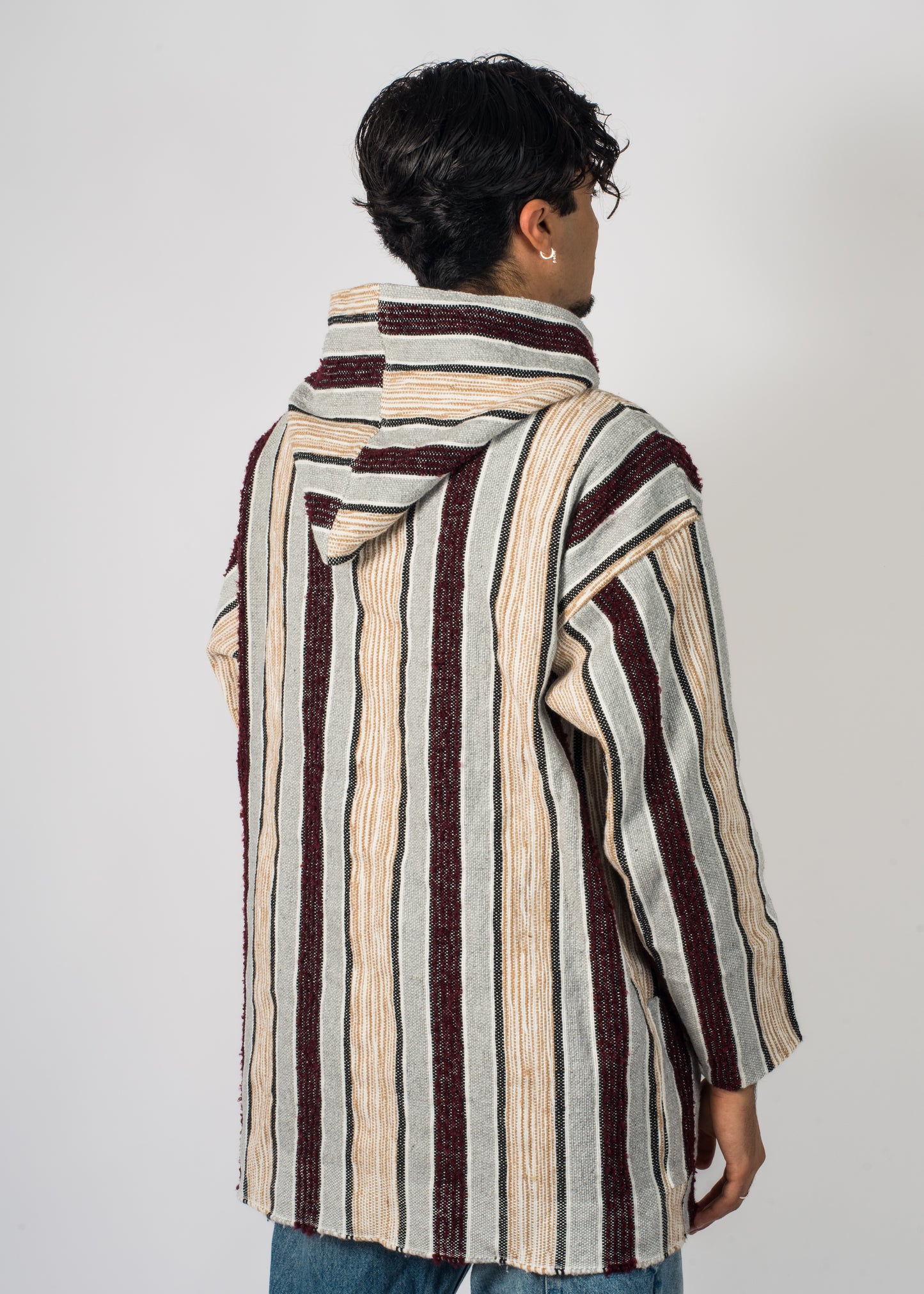 Veste à rayure longue artisanal brodé Barbary Coast